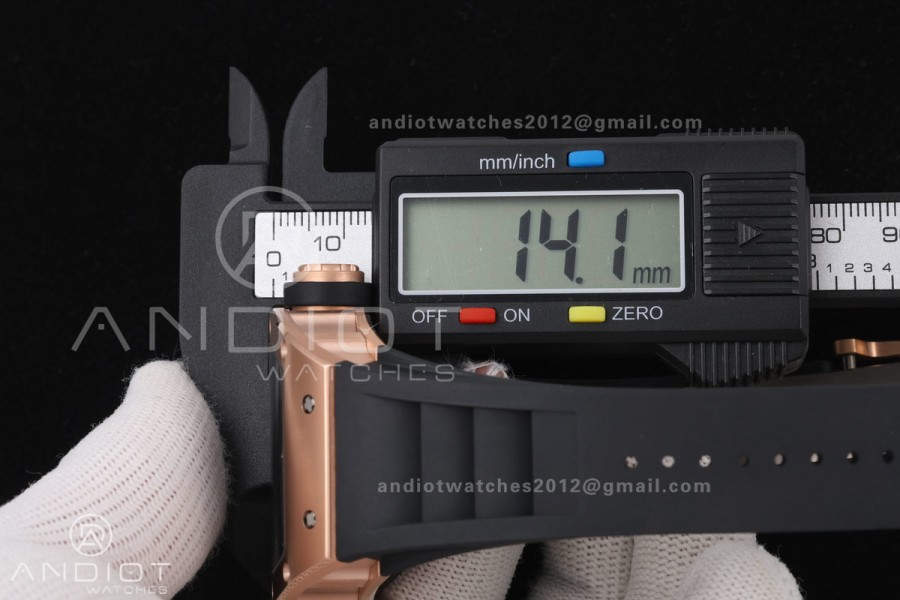 Mille Studio RM035 Americas RG Skeleton Dial on Black Rubber Strap RMUL1 Super Clone Free Sprung
