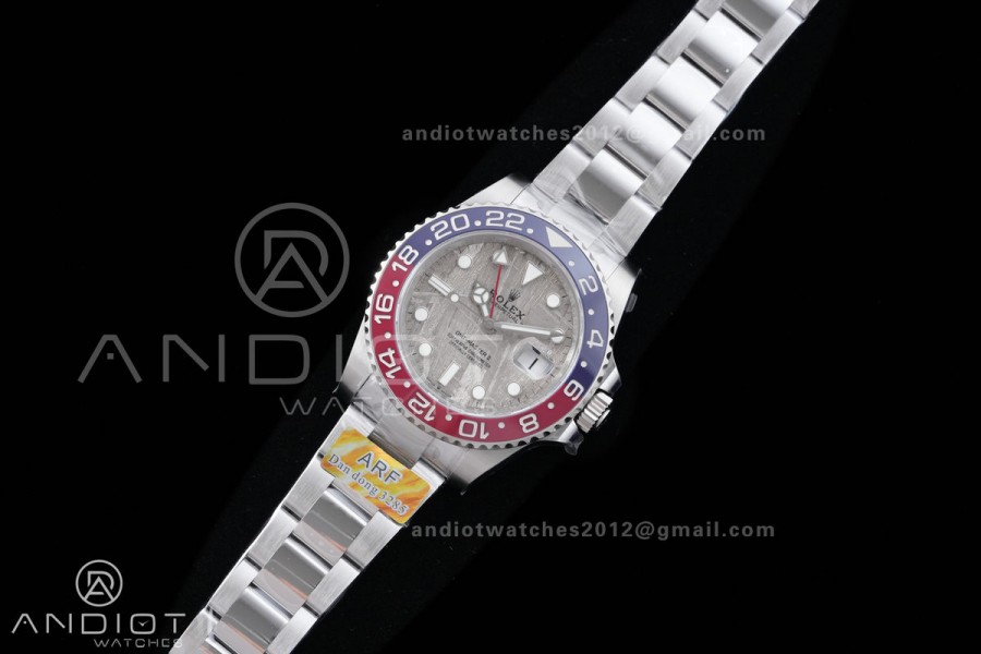 GMT-Master II Blue/Red Ceramic ARF 1:1 Best Edition Meteorite Dial On Oyster Bracelet DD3285 CHS