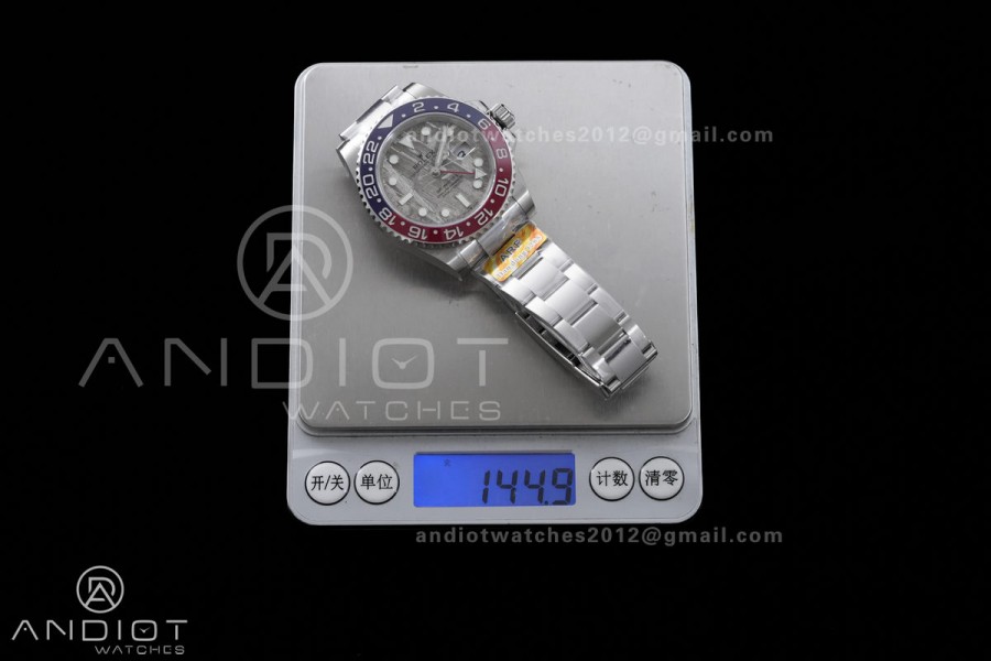 GMT-Master II Blue/Red Ceramic ARF 1:1 Best Edition Meteorite Dial On Oyster Bracelet DD3285 CHS