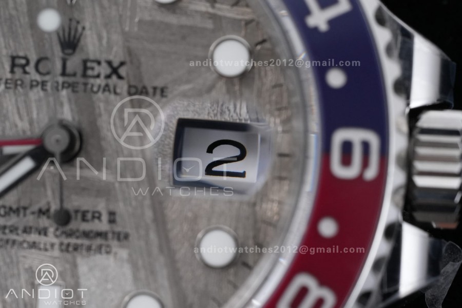 GMT-Master II Blue/Red Ceramic ARF 1:1 Best Edition Meteorite Dial On Oyster Bracelet DD3285 CHS