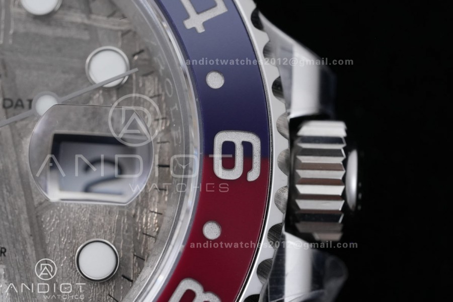 GMT-Master II Blue/Red Ceramic ARF 1:1 Best Edition Meteorite Dial On Oyster Bracelet DD3285 CHS