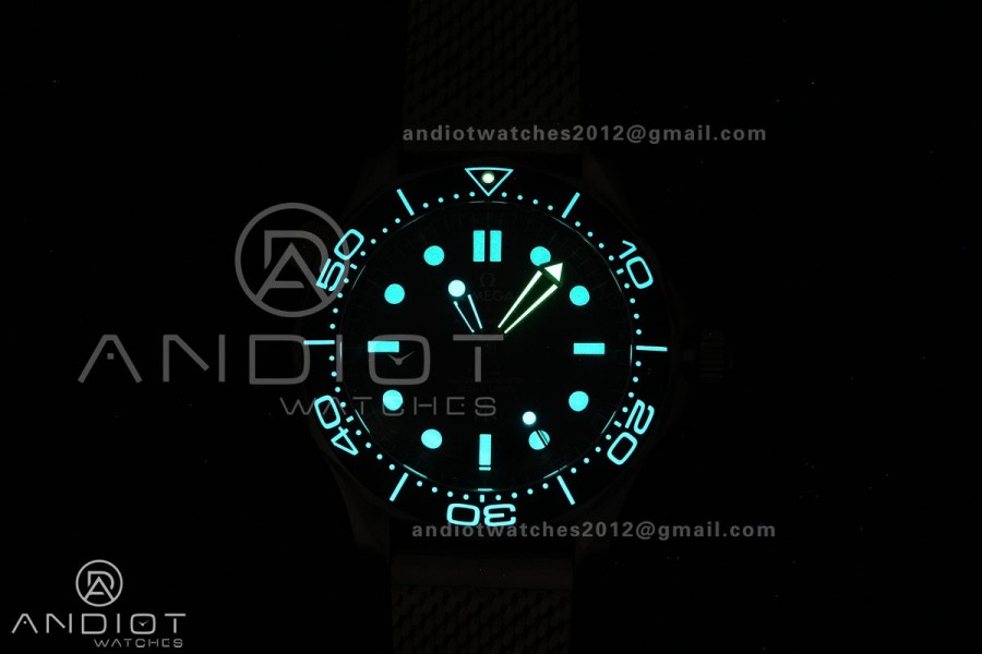 Seamaster 300 "No Time to Die" Limited Edition ORF 1:1 Best Edition on Titanium Mesh Bracelet OR8806 Super Clone