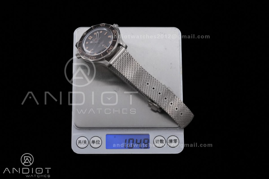 Seamaster 300 "No Time to Die" Limited Edition ORF 1:1 Best Edition on Titanium Mesh Bracelet OR8806 Super Clone