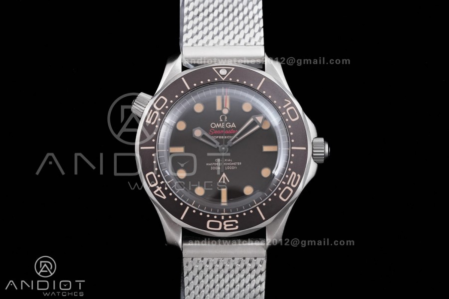 Seamaster 300 "No Time to Die" Limited Edition ORF 1:1 Best Edition on Titanium Mesh Bracelet OR8806 Super Clone