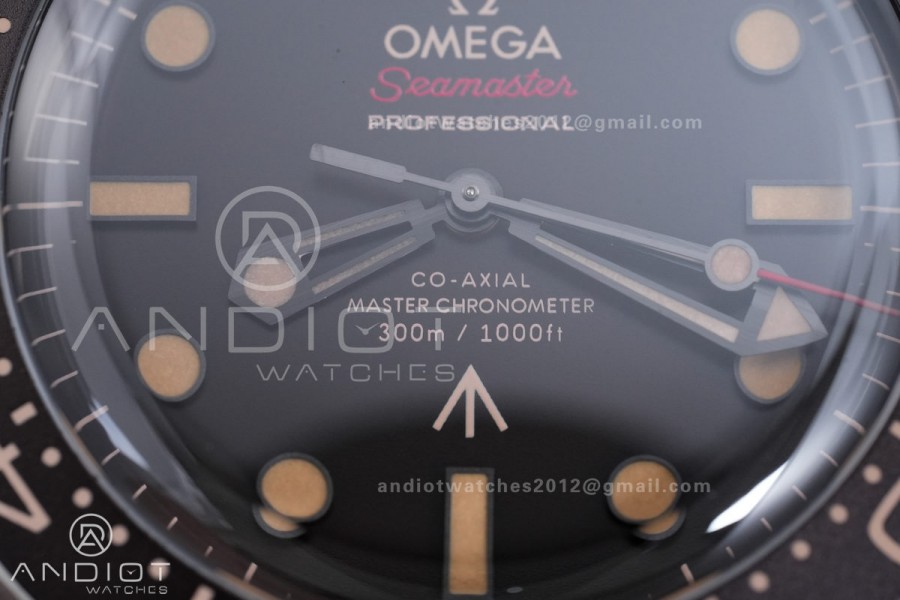 Seamaster 300 "No Time to Die" Limited Edition ORF 1:1 Best Edition on Titanium Mesh Bracelet OR8806 Super Clone