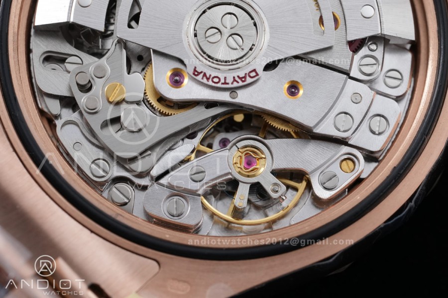 Daytona 116505 RG VSF V3 Gain Weight 1:1 Best Edition RG/Black Dial on RG Bracelet DD4130 (180g)