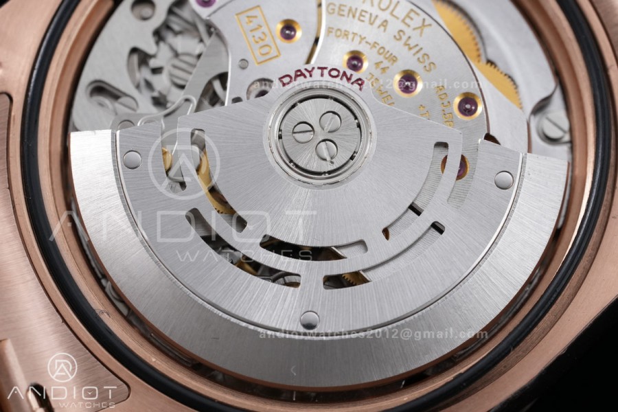 Daytona 116505 RG VSF V3 Gain Weight 1:1 Best Edition RG/Black Dial on RG Bracelet DD4130 (180g)