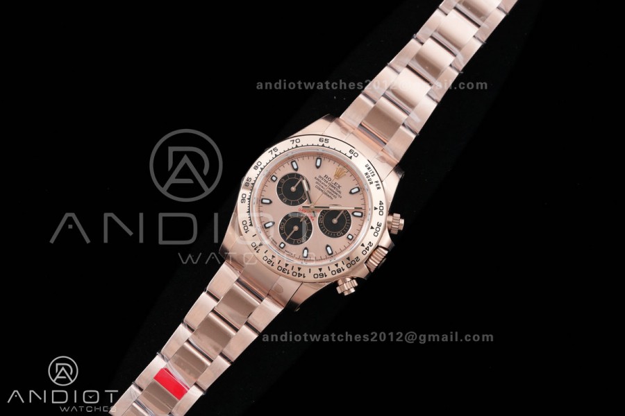 Daytona 116505 RG VSF V3 Gain Weight 1:1 Best Edition RG/Black Dial on RG Bracelet DD4130 (180g)