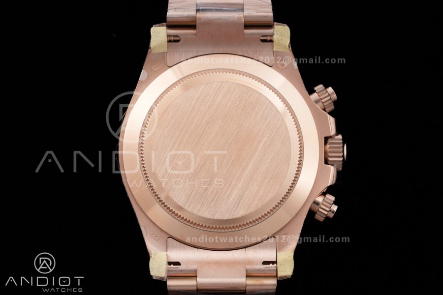 Daytona 116505 RG VSF V3 Gain Weight 1:1 Best Edition RG/Black Dial on RG Bracelet DD4130 (180g)