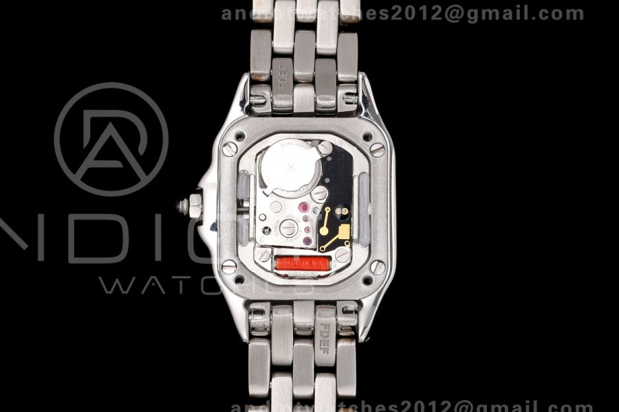Panthère Ladies 19mm SS AF 1:1 Best Edition White Dial on SS Bracelet Ronda Quartz