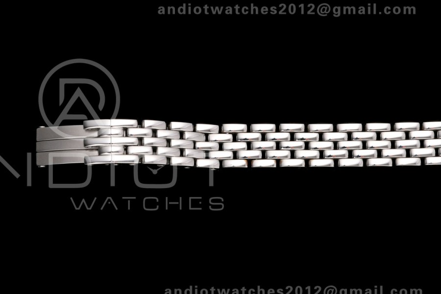 Panthère Ladies 19mm SS AF 1:1 Best Edition White Dial Diamonds Bezel on SS Bracelet Ronda Quartz