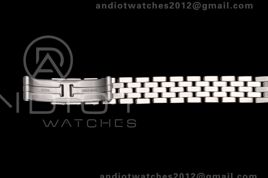 Panthère Ladies 19mm SS AF 1:1 Best Edition White Dial Diamonds Bezel on SS Bracelet Ronda Quartz
