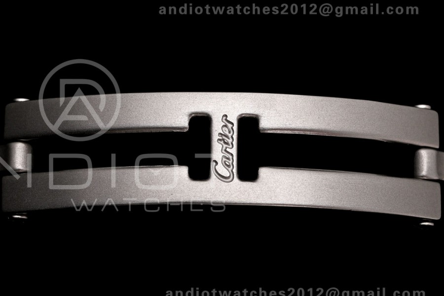 Panthère Ladies 19mm SS AF 1:1 Best Edition White Dial Diamonds Bezel on SS Bracelet Ronda Quartz
