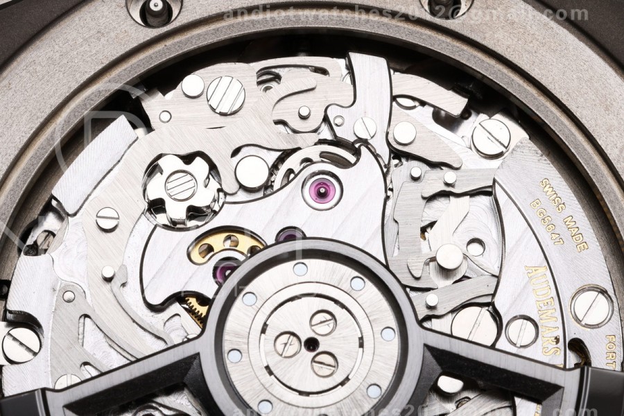 Royal Oak Offshore 26420 Titanium DDF 1:1 Best Edition Green/Black Dial on Green Rubber Strap DD4401 Super Clone