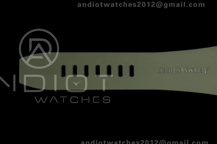 Royal Oak Offshore 26420 Titanium DDF 1:1 Best Edition Green/Black Dial on Green Rubber Strap DD4401 Super Clone