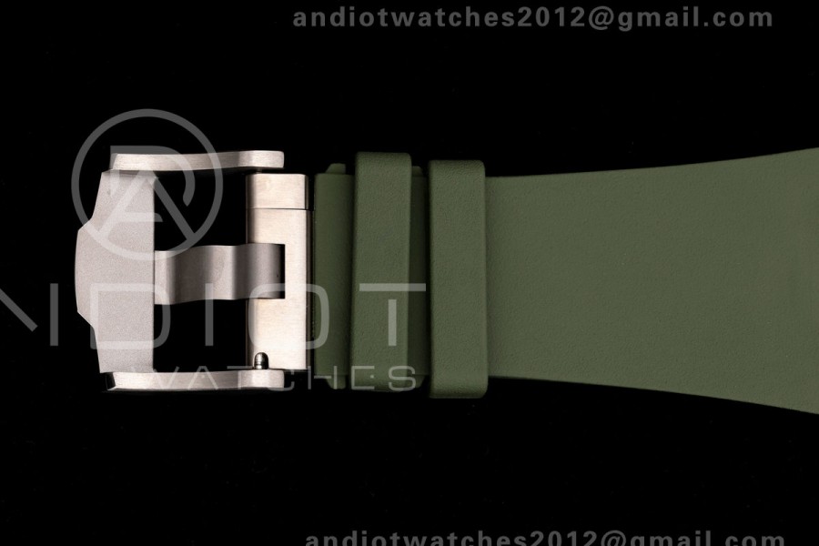 Royal Oak Offshore 26420 Titanium DDF 1:1 Best Edition Green/Black Dial on Green Rubber Strap DD4401 Super Clone