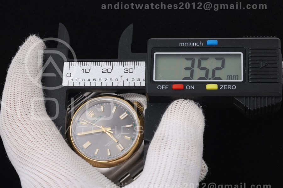 Oyster Perpetual 36 126003 QF 1:1 Best Edition Gray Dial on SS Bracelet JH3230 Free Sprung