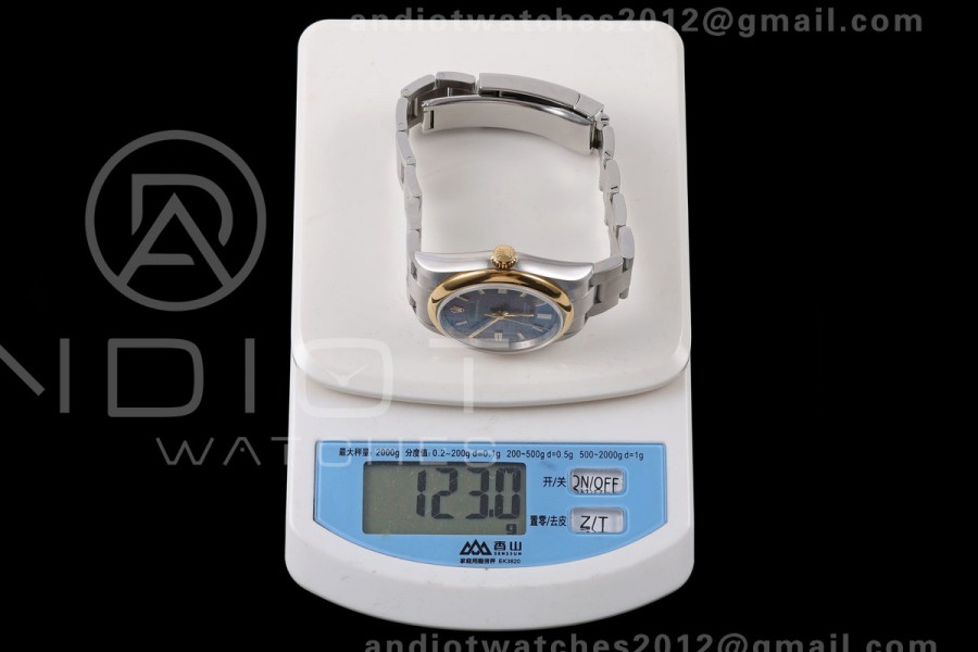 Oyster Perpetual 36 126003 QF 1:1 Best Edition Gray Dial on SS Bracelet JH3230 Free Sprung