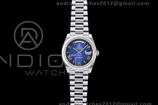 DayDate 40 228239 QF 1:1 Best Edition Blue Ombre R...