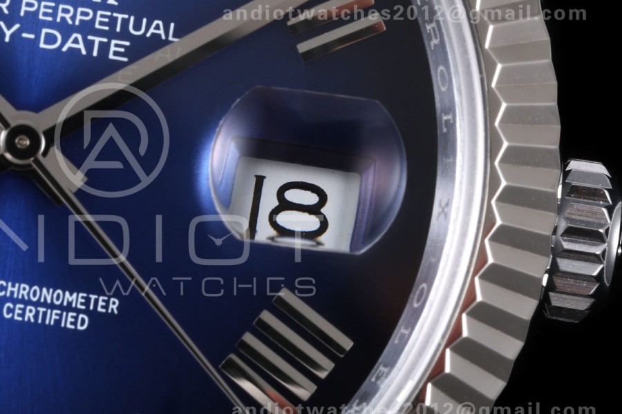 DayDate 40 228239 QF 1:1 Best Edition Blue Ombre Roman Dial on President Bracelet JH3255 Free Sprung V9