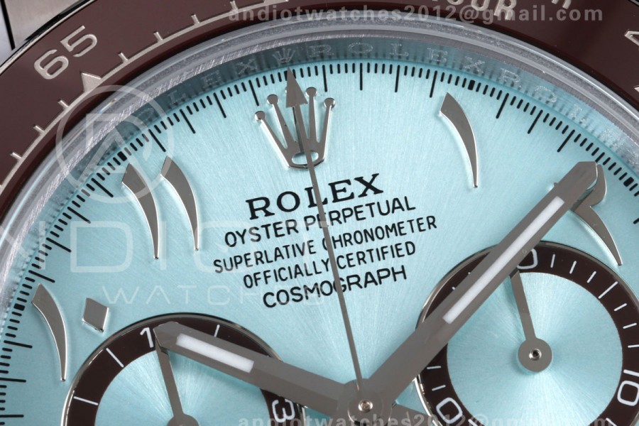 Daytona 126506 QF 1:1 Best Edition Ice Blue Arabic Dial on SS Bracelet JH4131 Free Sprung  (Weighted) 193g