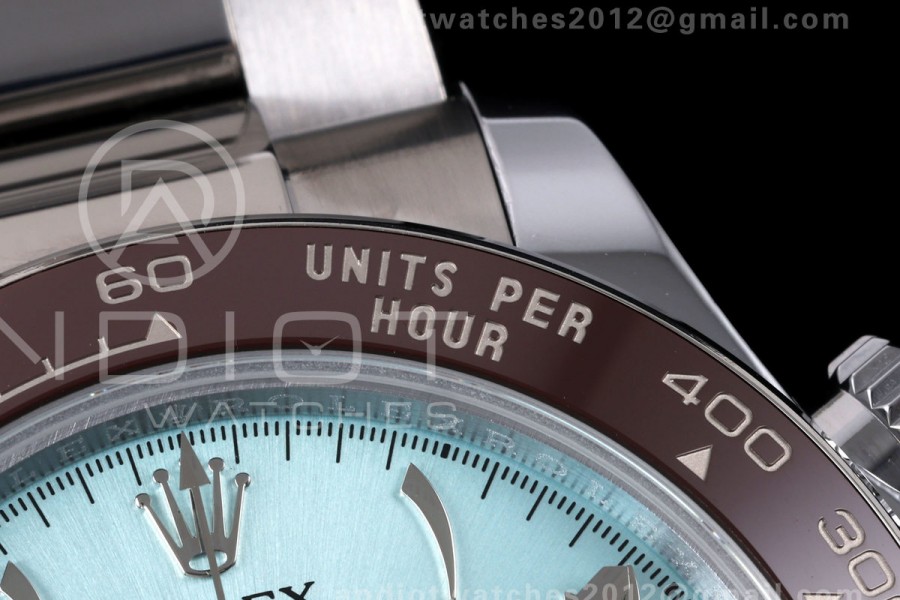 Daytona 126506 QF 1:1 Best Edition Ice Blue Arabic Dial on SS Bracelet JH4131 Free Sprung  (Weighted) 193g