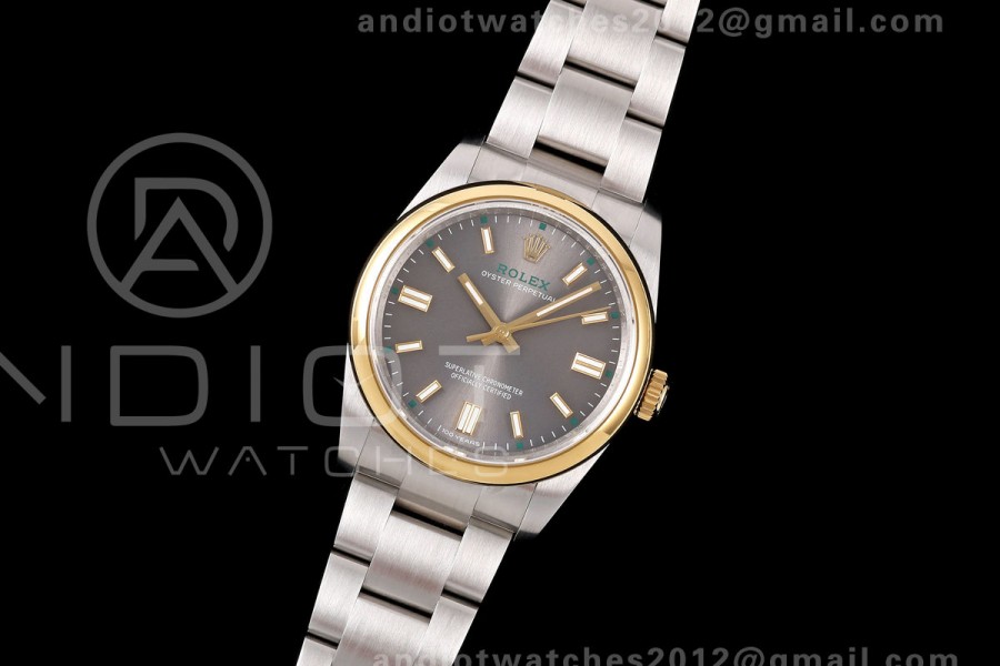 Oyster Perpetual 36 126003 QF 1:1 Best Edition Gray Dial on SS Bracelet JH3230