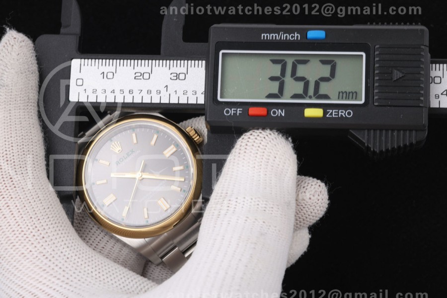 Oyster Perpetual 36 126003 QF 1:1 Best Edition Gray Dial on SS Bracelet JH3230