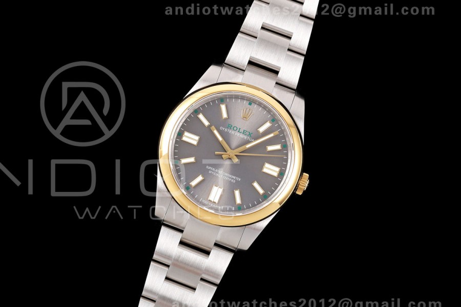 Oyster Perpetual 41 134303 QF 1:1 Best Edition Gray Dial on SS Bracelet JH3230