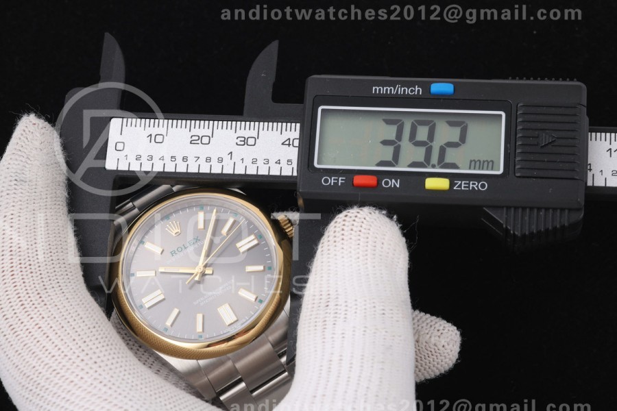 Oyster Perpetual 41 134303 QF 1:1 Best Edition Gray Dial on SS Bracelet JH3230