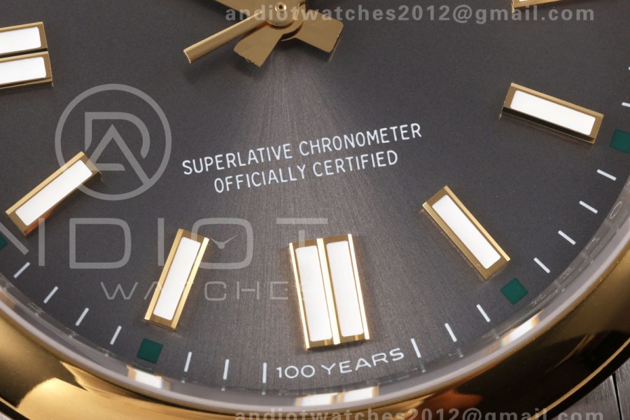 Oyster Perpetual 41 134303 QF 1:1 Best Edition Gray Dial on SS Bracelet JH3230