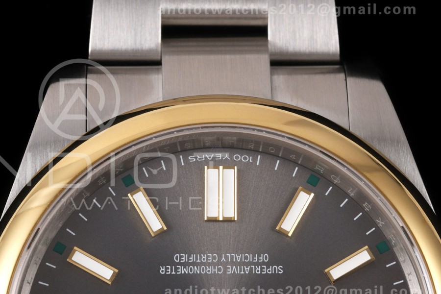 Oyster Perpetual 41 134303 QF 1:1 Best Edition Gray Dial on SS Bracelet JH3230