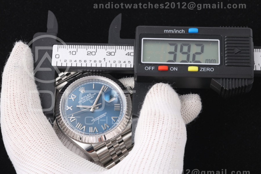 DateJust 41 126334 904L SS RGF 1:1 Best Edition 2026 Blue Roman on Jubilee Bracelet DD3235