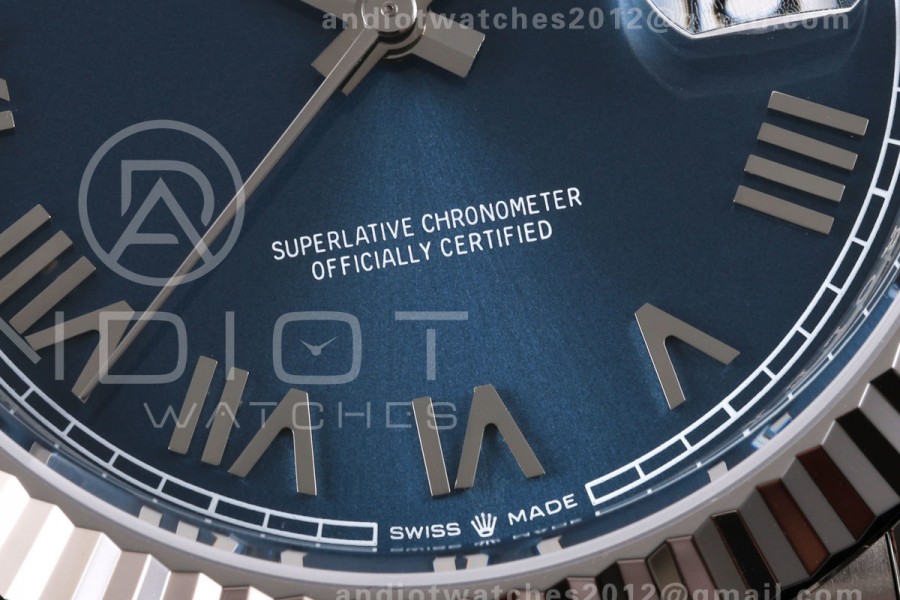 DateJust 41 126334 904L SS RGF 1:1 Best Edition 2026 Blue Roman on Jubilee Bracelet DD3235