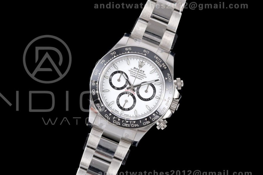 Daytona 126500 VSF 1:1 Best Edition 904L Steel White Dial on SS Braclet DD4131 Free Sprung