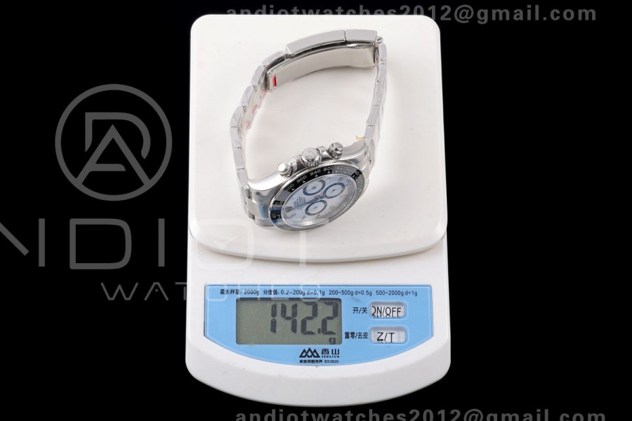Daytona 126500 VSF 1:1 Best Edition 904L Steel White Dial on SS Braclet DD4131 Free Sprung