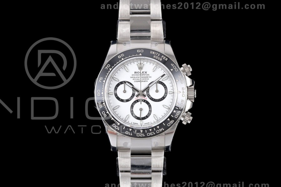 Daytona 126500 VSF 1:1 Best Edition 904L Steel White Dial on SS Braclet DD4131 Free Sprung