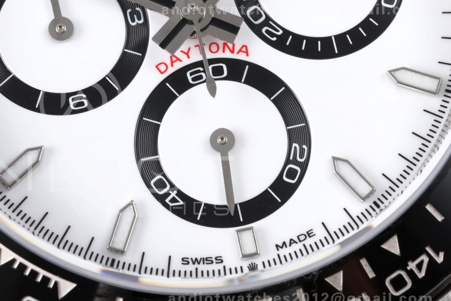 Daytona 126500 VSF 1:1 Best Edition 904L Steel White Dial on SS Braclet DD4131 Free Sprung