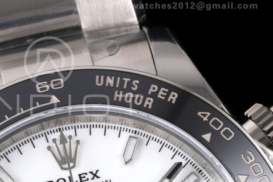Daytona 126500 VSF 1:1 Best Edition 904L Steel White Dial on SS Braclet DD4131 Free Sprung