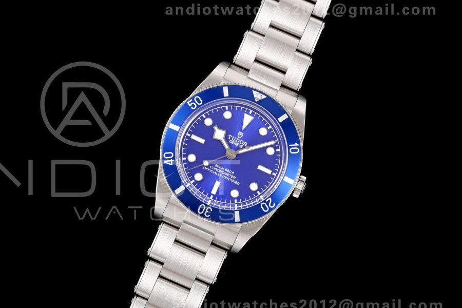Heritage Black Bay M79000N 37mm SS ZF 1:1 Best Edition Blue Dial Blue Bezel on SS Bracelet A2824 
