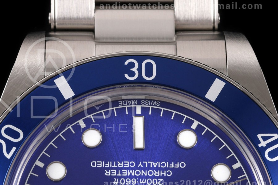 Heritage Black Bay M79000N 37mm SS ZF 1:1 Best Edition Blue Dial Blue Bezel on SS Bracelet A2824 