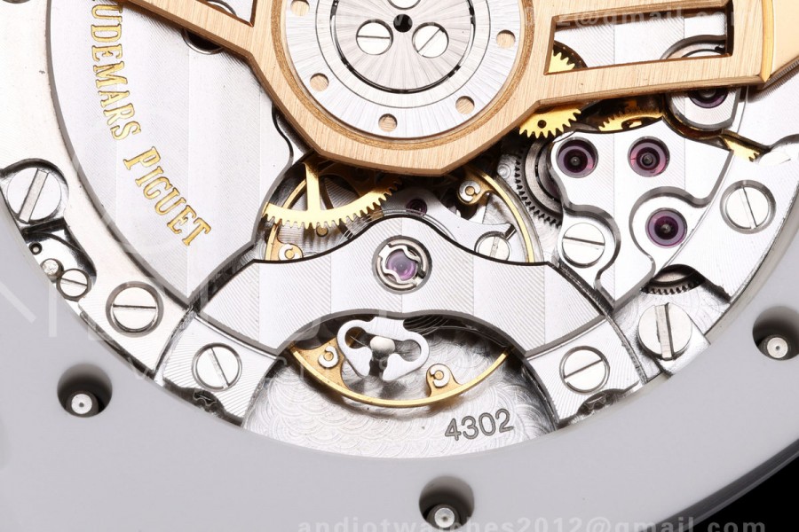 Royal Oak 41mm 15500 White Ceramic ZF White Dial on White Ceramic Bracelet SA4302 Super Clone (Free Sprung)
