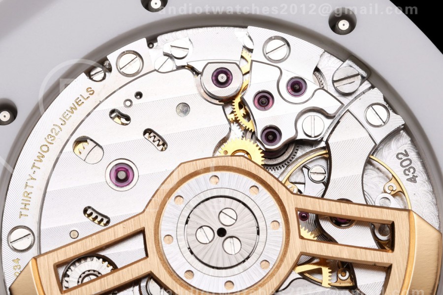 Royal Oak 41mm 15500 White Ceramic ZF White Dial on White Ceramic Bracelet SA4302 Super Clone (Free Sprung)