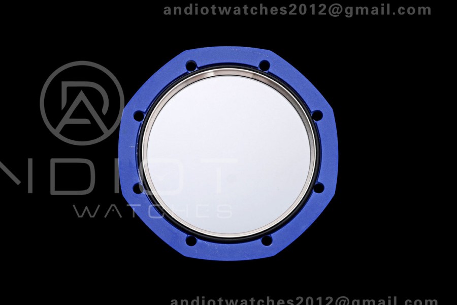 Royal Oak 41mm 15500 Blue Ceramic ZF Blue Dial on Blue Ceramic Bracelet SA4302 Super Clone (Free Sprung)