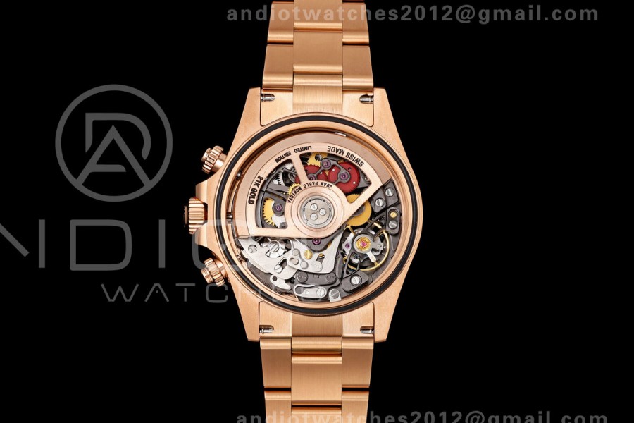 Daytona Skeleton RG SONIC Best Edition Carbon Bezel Skeleton Dial on RG Bracelet SA4130