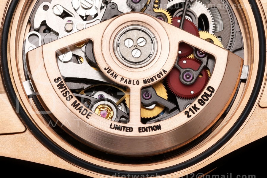 Daytona Skeleton RG SONIC Best Edition Carbon Bezel Skeleton Dial on RG Bracelet SA4130