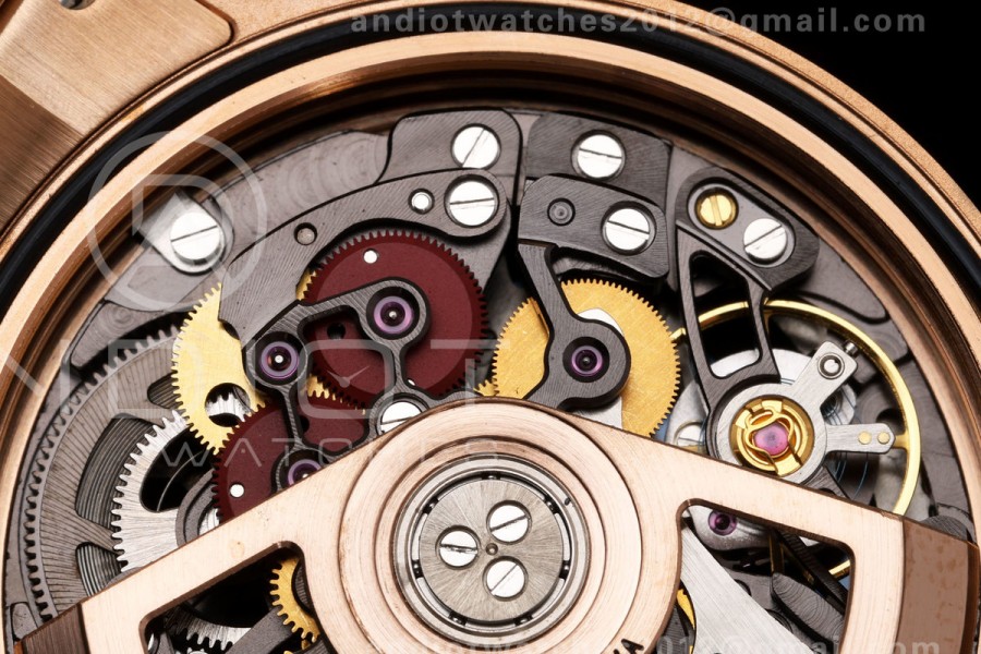 Daytona Skeleton RG SONIC Best Edition Carbon Bezel Skeleton Dial on RG Bracelet SA4130