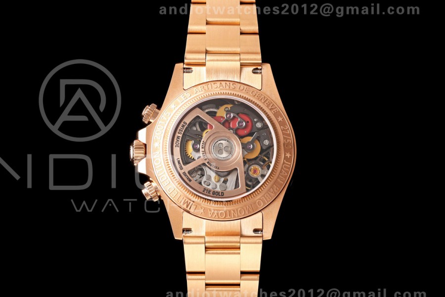 Daytona Skeleton RG SONIC Best Edition Carbon Bezel Skeleton Dial on RG Bracelet SA4130