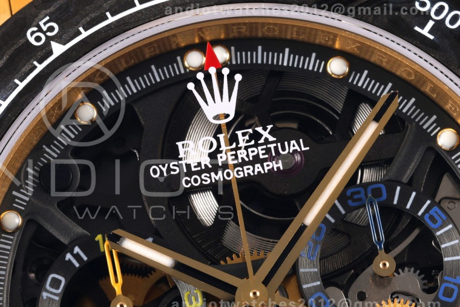 Daytona Skeleton YG SONIC Best Edition Carbon Bezel Skeleton Dial on YG Bracelet SA4130