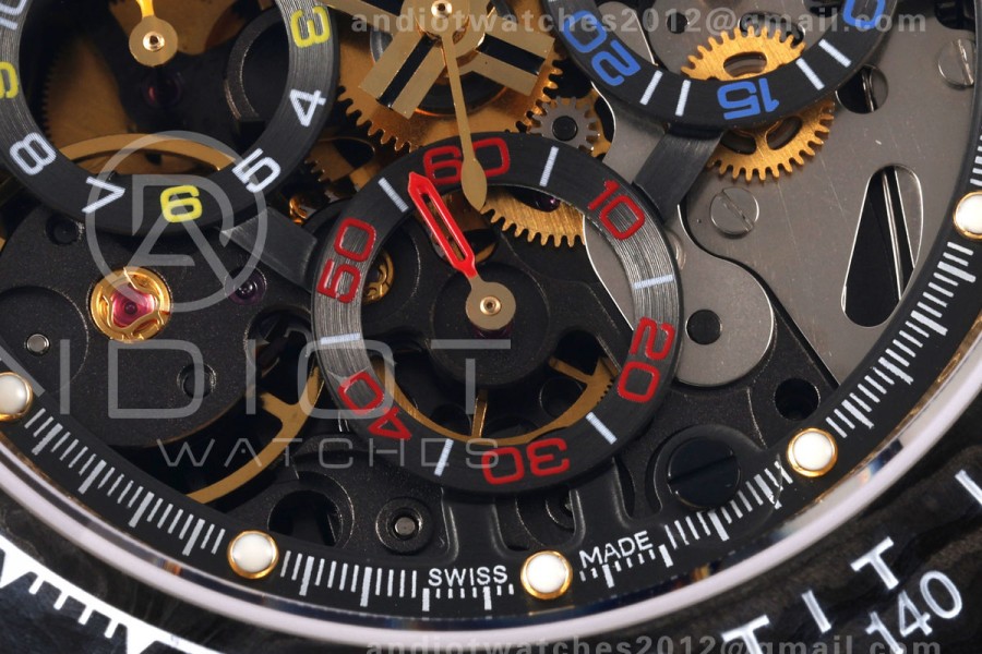 Daytona Skeleton YG SONIC Best Edition Carbon Bezel Skeleton Dial on YG Bracelet SA4130